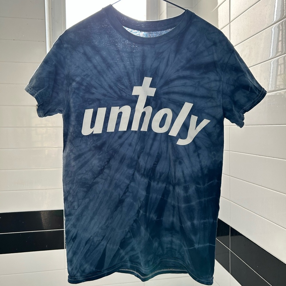 SAM SMITH TOUR MERCH Blue Tie-Dye Tee